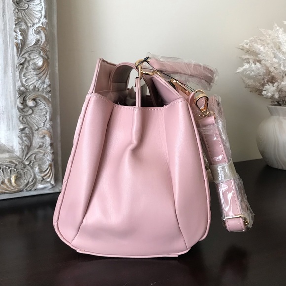 Badgley Mischka Quilted Tote Purse NWT - Picture 4 of 15